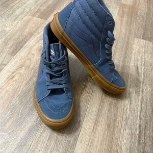Men's Blue High-Top Sneakers